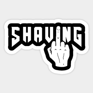 F Shaving Sticker